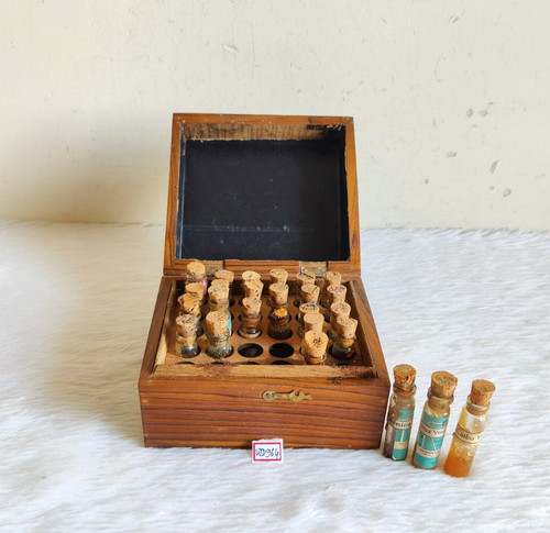 Antike holz hausapotheke - antike,