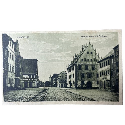 Postkarte hassfurt main - hassfurt, am